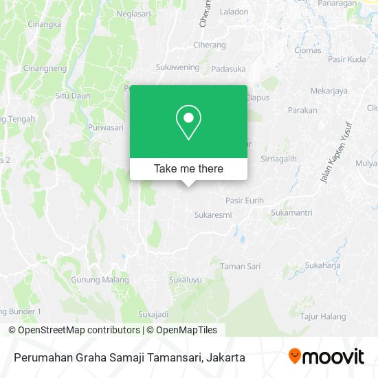 Perumahan Graha Samaji Tamansari map