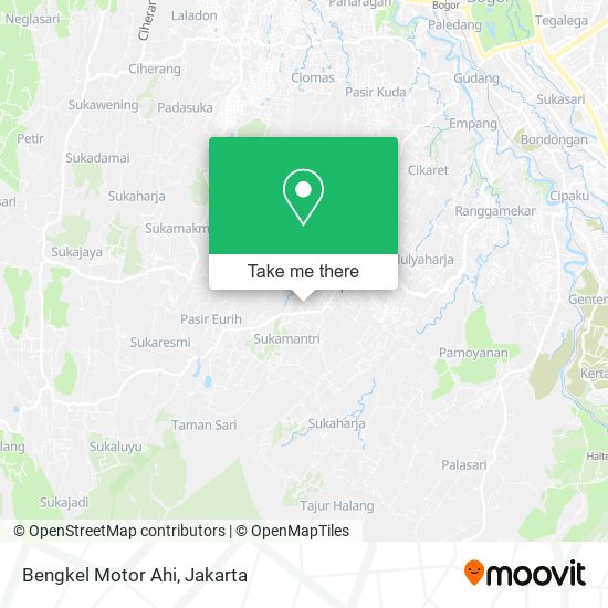 Bengkel Motor Ahi map