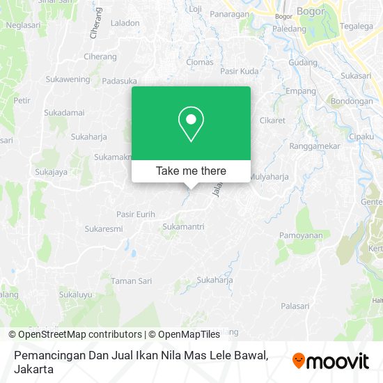 Pemancingan Dan Jual Ikan Nila Mas Lele Bawal map
