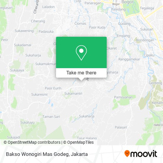 Bakso Wonogiri Mas Godeg map