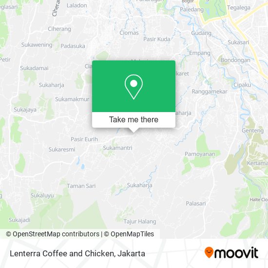 Lenterra Coffee and Chicken map