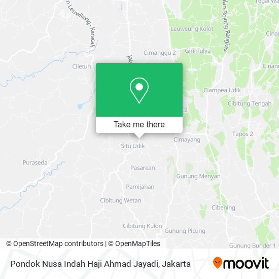 Pondok Nusa Indah Haji Ahmad Jayadi map