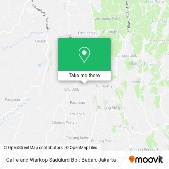 Caffe and Warkop Sadulurd Bpk Baban map