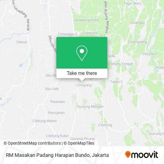 RM Masakan Padang Harapan Bundo map