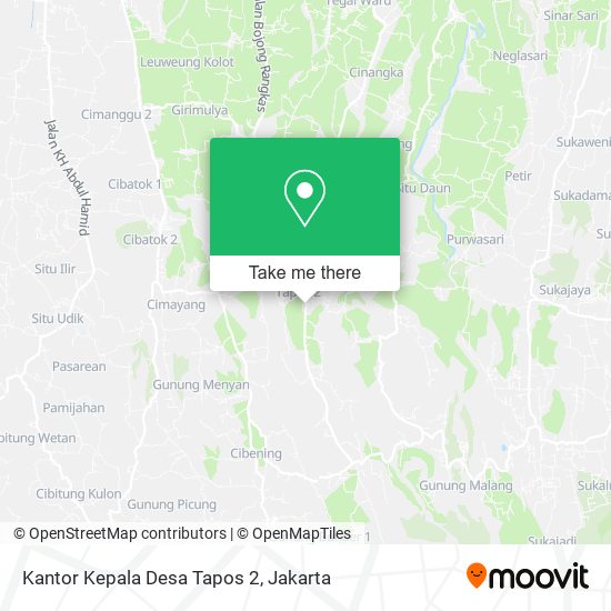 Kantor Kepala Desa Tapos 2 map