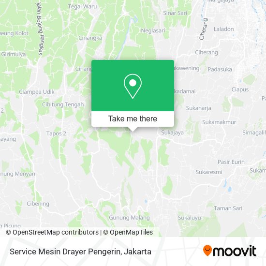 Service Mesin Drayer Pengerin map