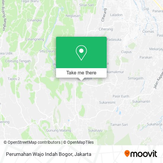 Perumahan Wajo Indah Bogor map