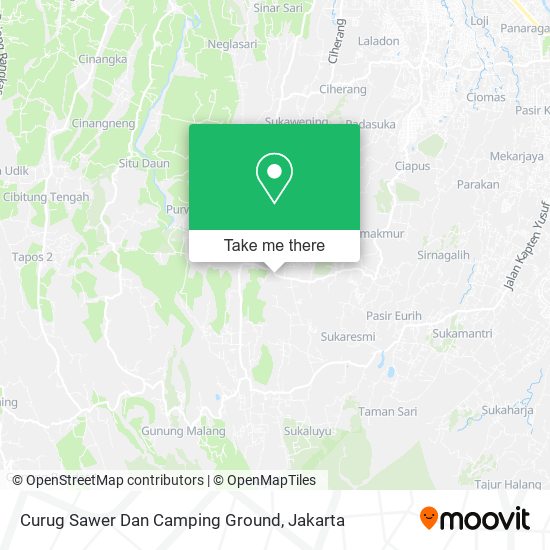 Curug Sawer Dan Camping Ground map