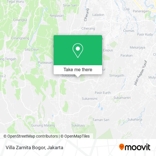 Villa Zarnita Bogor map