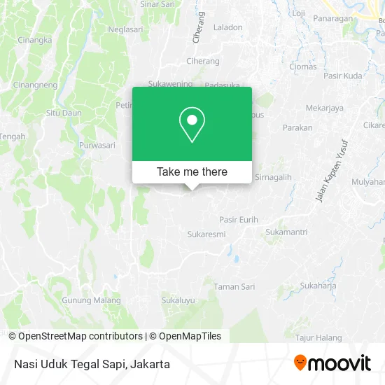 Nasi Uduk Tegal Sapi map