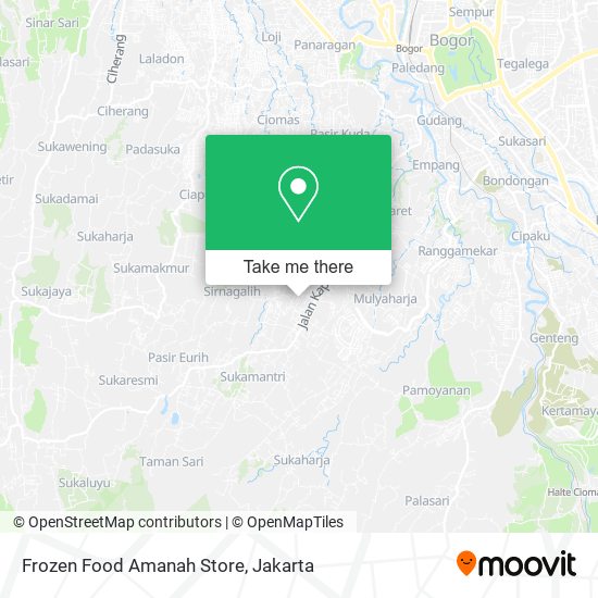 Frozen Food Amanah Store map