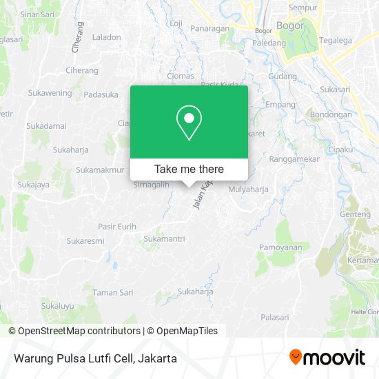 Warung Pulsa Lutfi Cell map