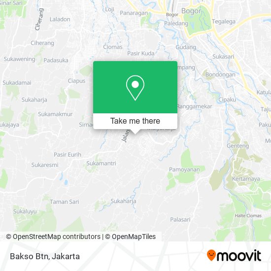 Bakso Btn map