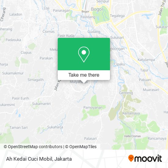 Ah Kedai Cuci Mobil map