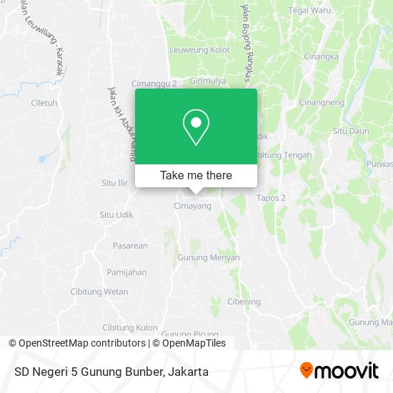 SD Negeri 5 Gunung Bunber map