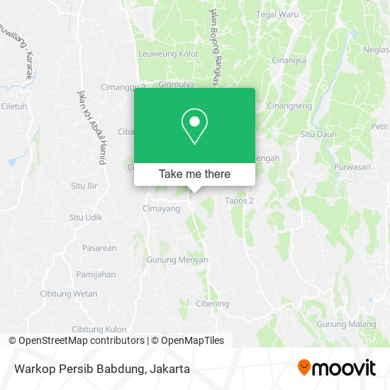 Warkop Persib Babdung map