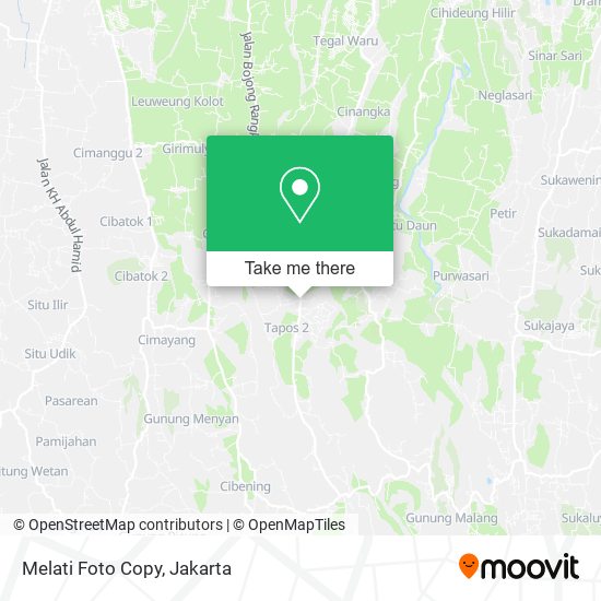 Melati Foto Copy map