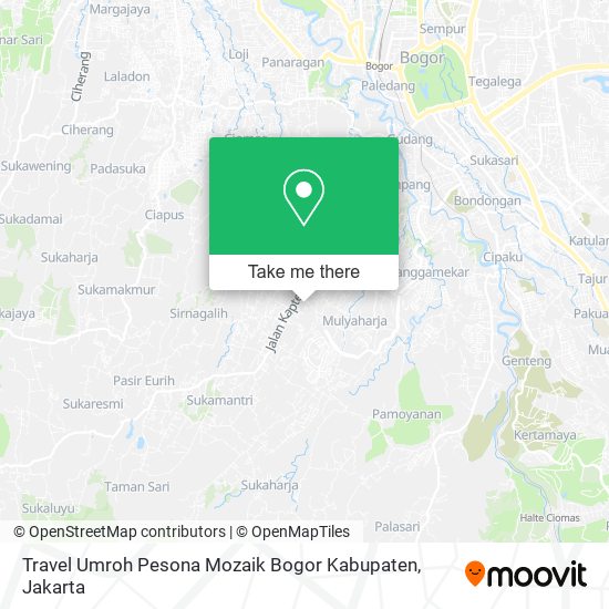 Travel Umroh Pesona Mozaik Bogor Kabupaten map