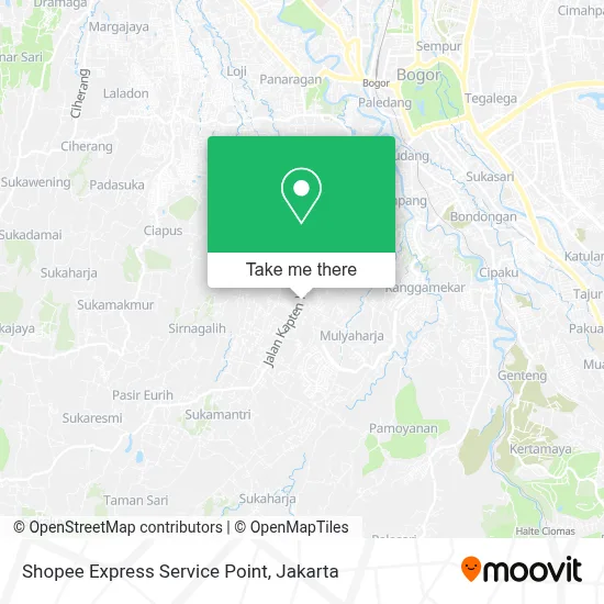 Shopee Express Service Point map