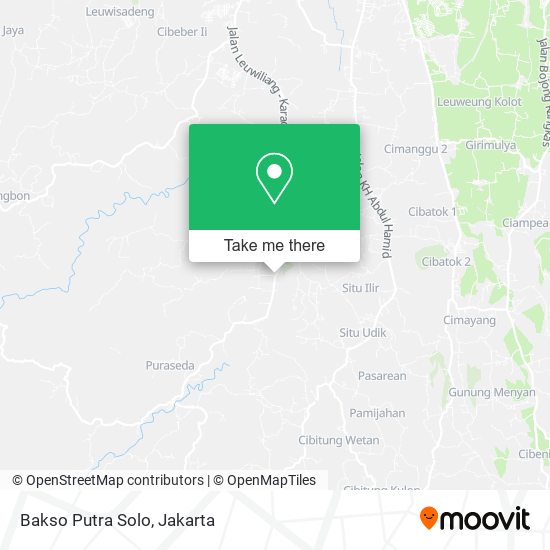 Bakso Putra Solo map