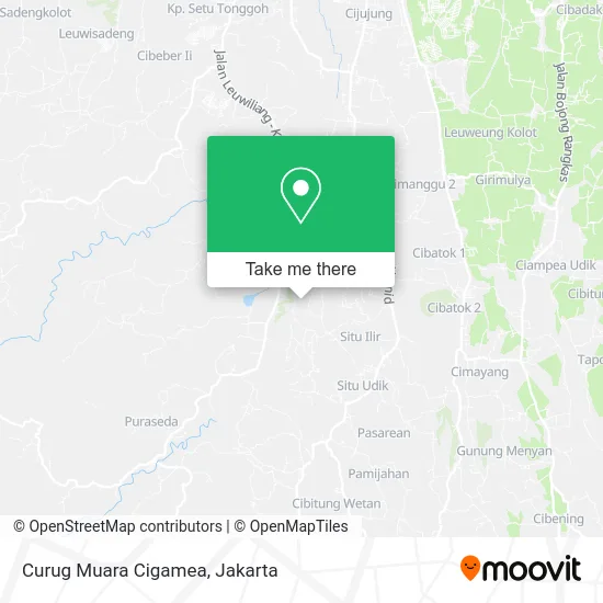 Curug Muara Cigamea map