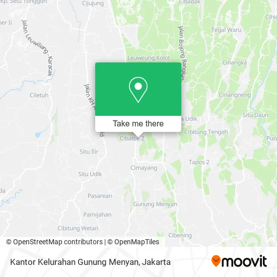 Kantor Kelurahan Gunung Menyan map