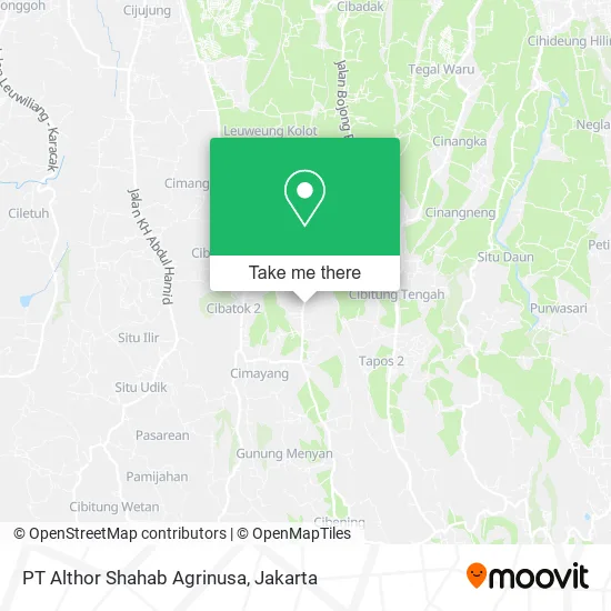 PT Althor Shahab Agrinusa map