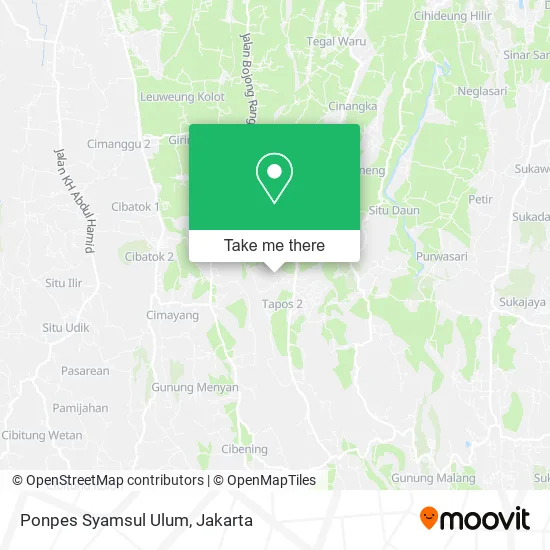 Ponpes Syamsul Ulum map