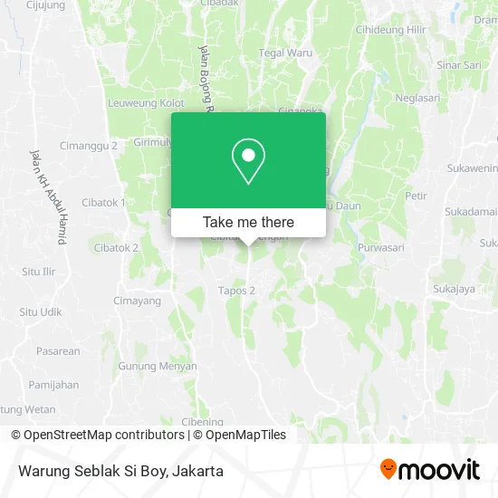 Warung Seblak Si Boy map