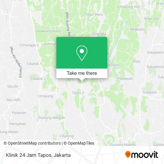 Klinik 24 Jam Tapos map