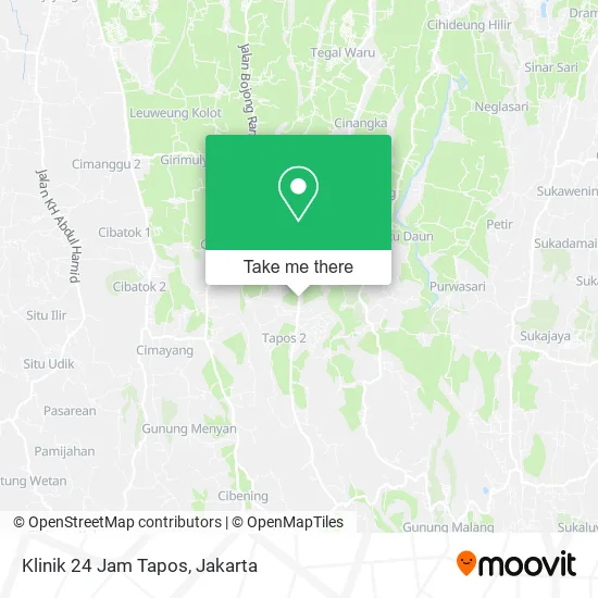 Klinik 24 Jam Tapos map