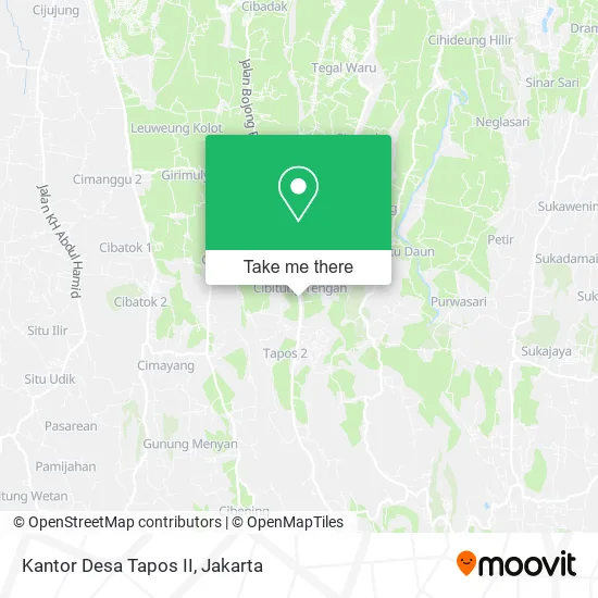 Kantor Desa Tapos II map