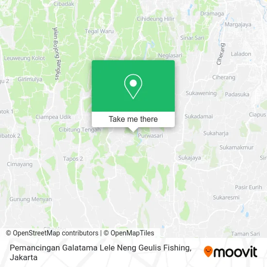Pemancingan Galatama Lele Neng Geulis Fishing map