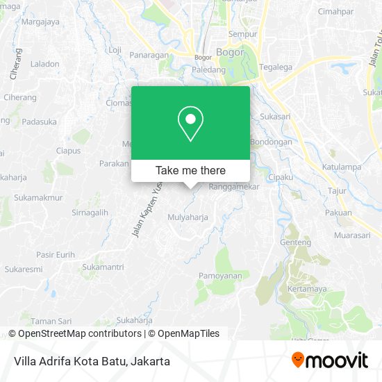 Villa Adrifa Kota Batu map