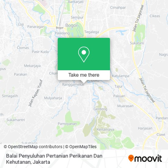 Balai Penyuluhan Pertanian Perikanan Dan Kehutanan map