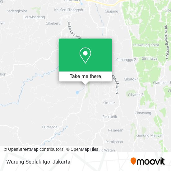 Warung Seblak Igo map