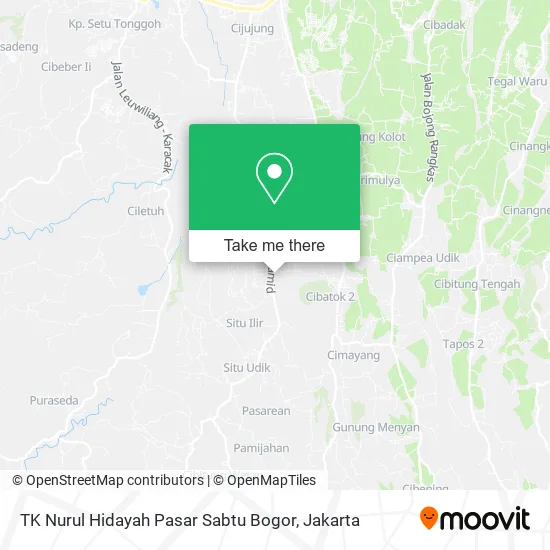 TK Nurul Hidayah Pasar Sabtu Bogor map