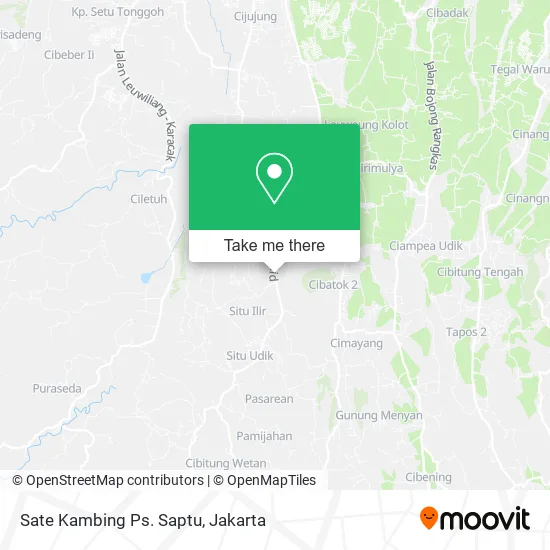 Sate Kambing Ps. Saptu map