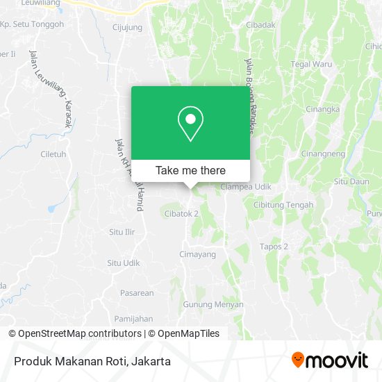 Produk Makanan Roti map