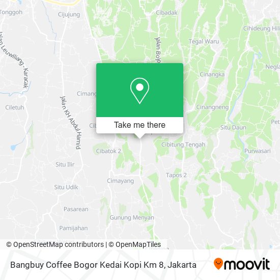 Bangbuy Coffee Bogor Kedai Kopi Km 8 map
