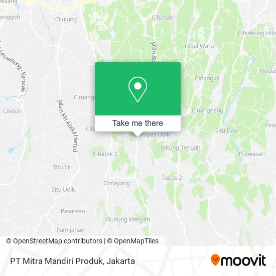 PT Mitra Mandiri Produk map