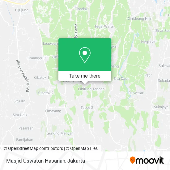 Masjid Uswatun Hasanah map