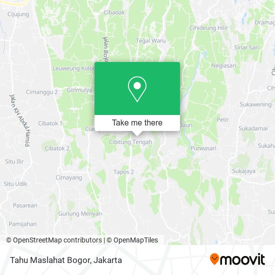 Tahu Maslahat Bogor map