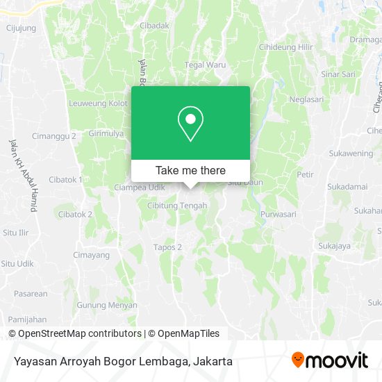Yayasan Arroyah Bogor Lembaga map