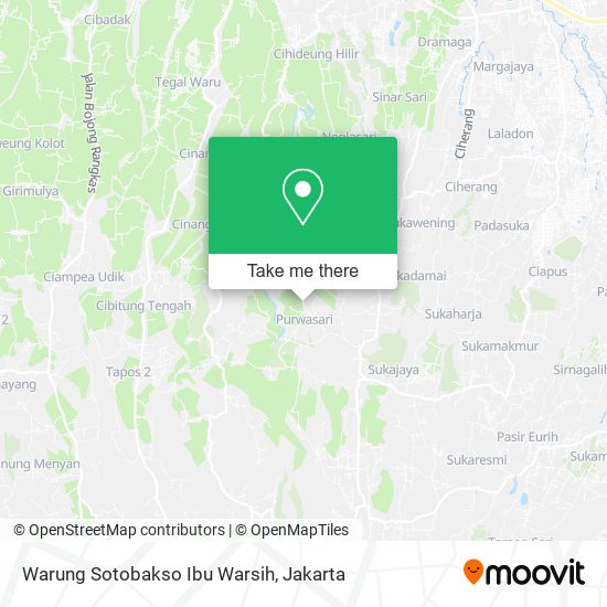 Warung Sotobakso Ibu Warsih map