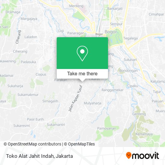 Toko Alat Jahit Indah map