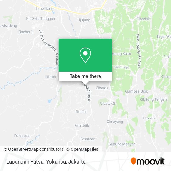 Lapangan Futsal Yokansa map