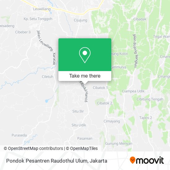 Pondok Pesantren Raudothul Ulum map