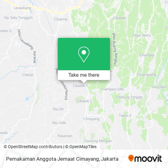 Pemakaman Anggota Jemaat Cimayang map