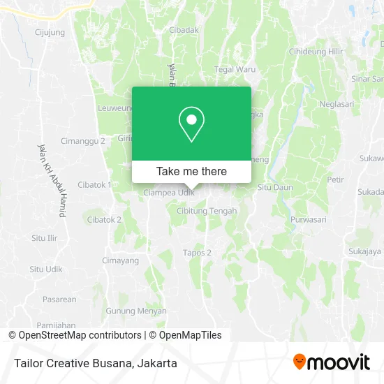 Tailor Creative Busana map